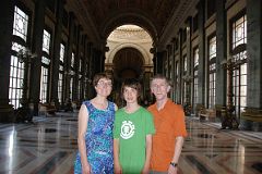 46 Cuba - Havana Centro - Capitolio - Charlotte Ryan, Peter Ryan, Jerome Ryan in the Salon de Pasos Perdidos, Hall of Lost Steps.JPG